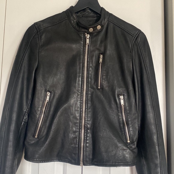 Superdry Leather Jacket - Picture 2 of 8